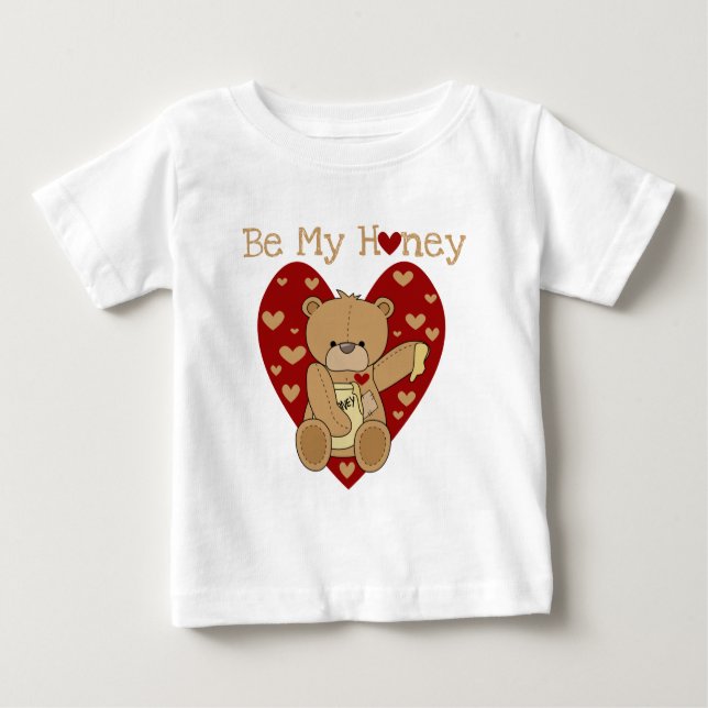 Valentine Be My Honey T - Shirt und Geschenke (Vorderseite)