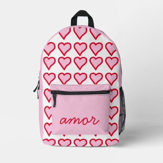 Valentine Bedruckter Rucksack (Vorderseite)