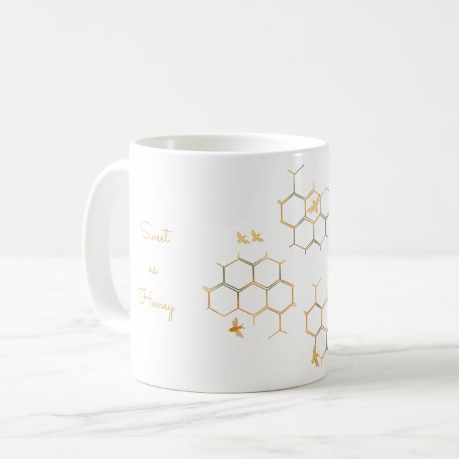 Valentine Bee Tasse (Vorderseite Links)
