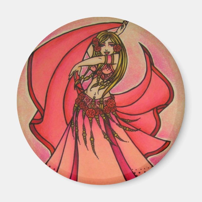 Valentine Belly Dancer Magnet (Vorne)