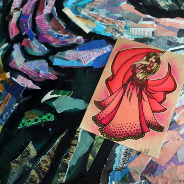 Valentine Belly Dancer Postkarte (Von Creator hochgeladen)