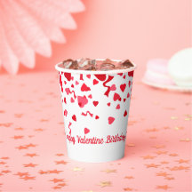 Valentine Birthday Red Confetti Personalisiertes H