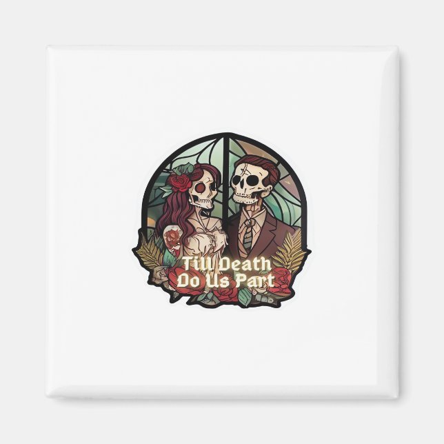 Valentine bis zum Tod tun uns Teil Classic Magnet (Vorne)