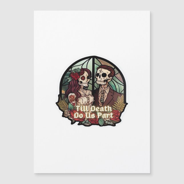 Valentine bis zum Tod tun uns Teil Classic Magnetkarte (Vorderseite)