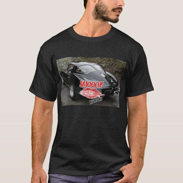Valentine Black Corvette Classic T-Shirt (Vorderseite)