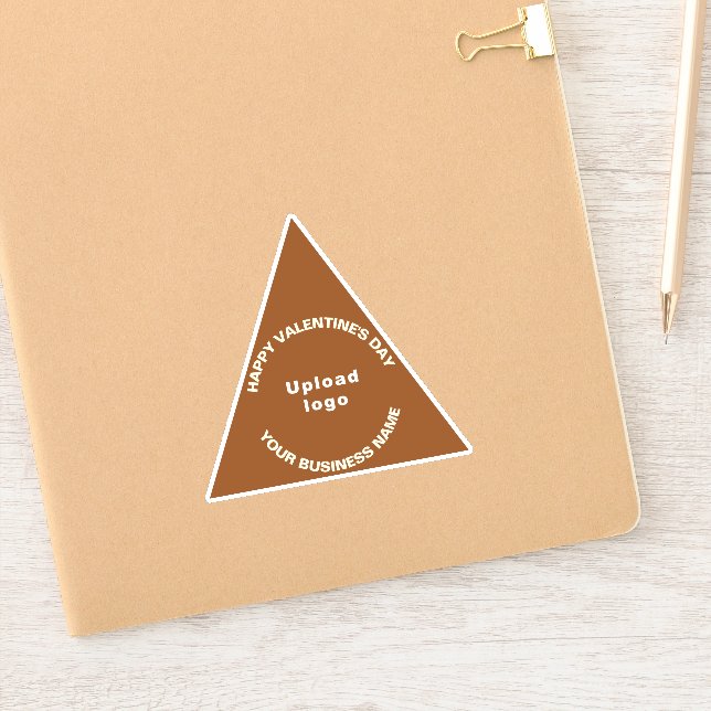 Valentine Blue Triangle Vinyl Sticker (Notizbuch)