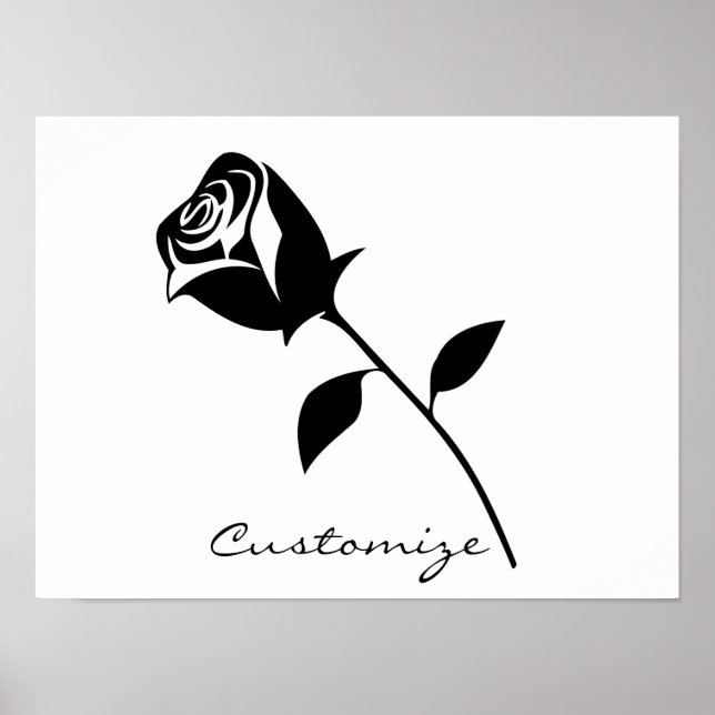 Valentine Blume Thunder_Cove der schwarzen Rose Poster (Vorne)