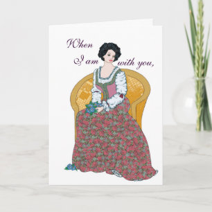 Valentine Bouquet Card Feiertagskarte