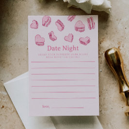 Valentine Brautparty Date Night Card