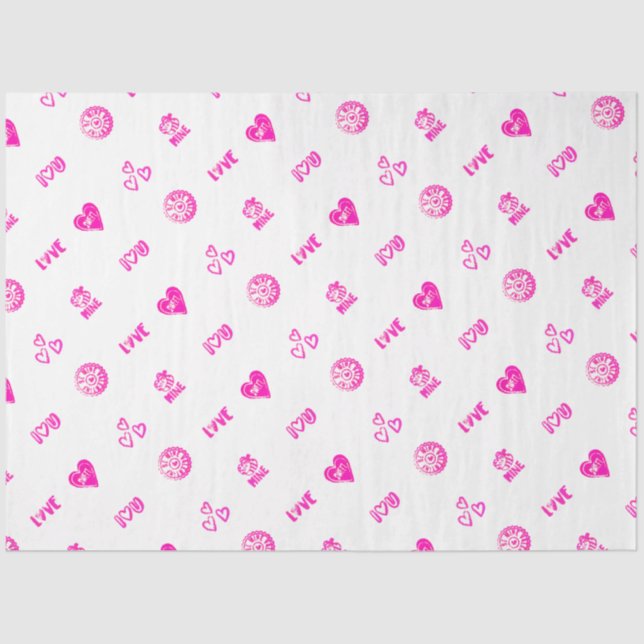 Valentine Briefmarke hoch! Seidenpapier (Vorderseite)