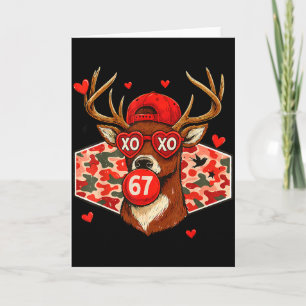 Valentine Buck 67 Meme Camo Hirschjagd Jungen Jagd Karte