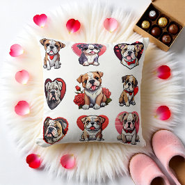 Valentine Bulldog Kissen
