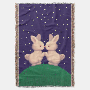 Valentine Bunnies Decke