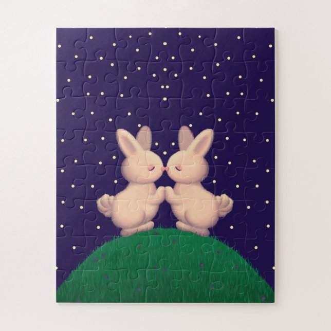 Valentine Bunnies Puzzle (Vertikal)