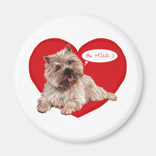 Valentine Cairn Terrier sagt Sei Mein! Magnet