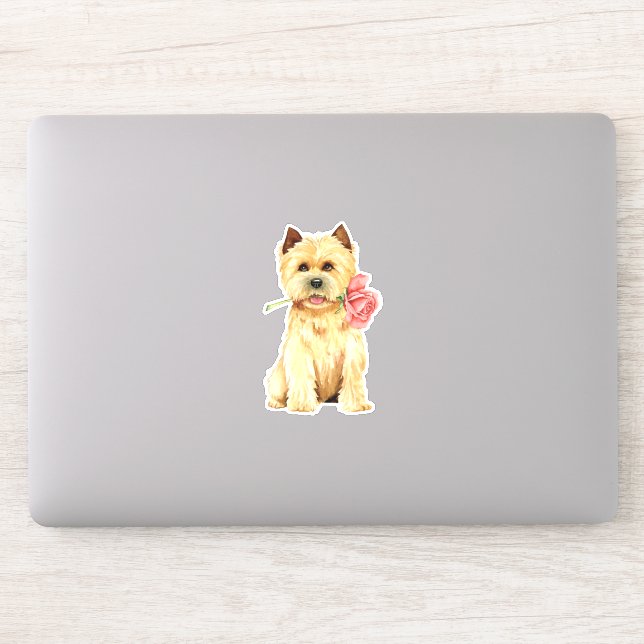 Valentine Cairn Terrier Vinyl Aufkleber (Computer)