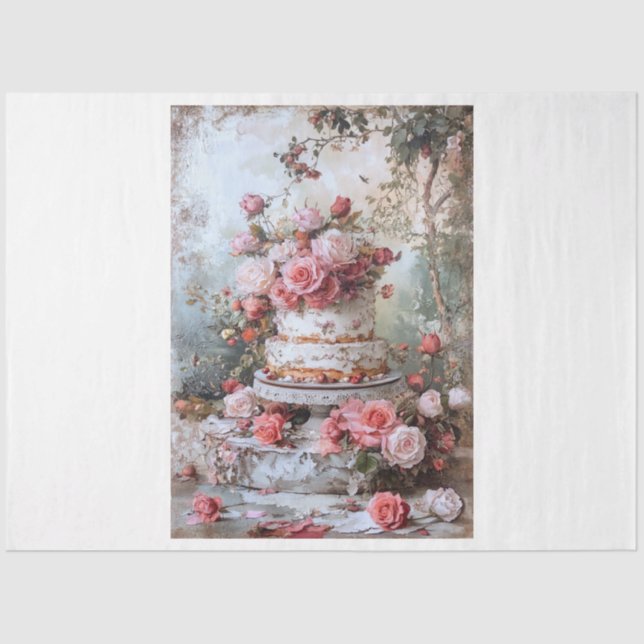 Valentine Cake Seidenpapier (Vorderseite)