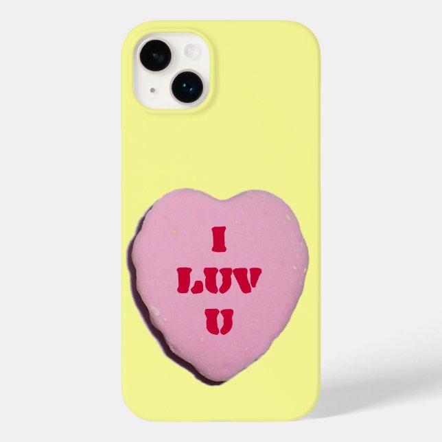 Valentine Candy Heart Case-Mate iPhone Hülle (Rückseite)