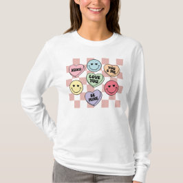 Valentine Candy Hearts Shirt, Konversationsherz T-Shirt