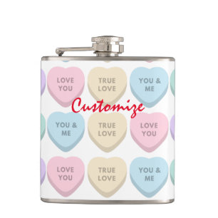 Valentine Candy Hearts Thunder_Cove Flachmann
