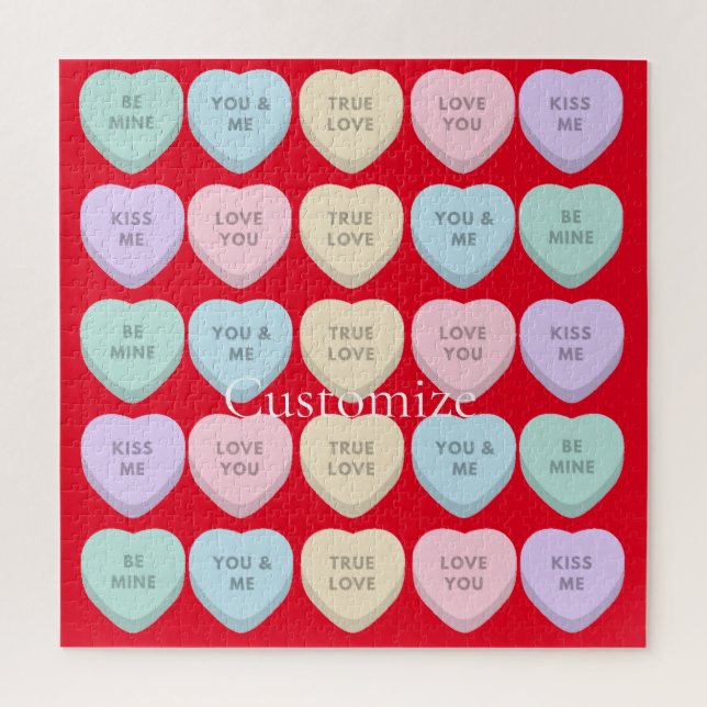 Valentine Candy Hearts Thunder_Cove Puzzle (Vertikal)