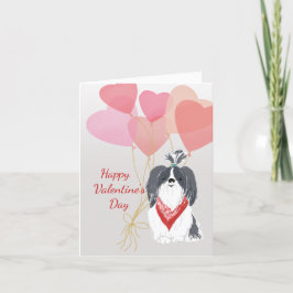 Valentine Card aus dem grauen Shih Tsu Balloons Feiertagskarte