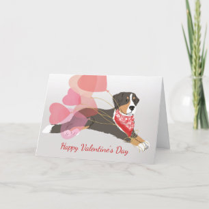 Valentine Card aus den Berner Hundeländern Feiertagskarte