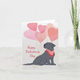 Valentine Card aus Ihrem Black Labrador Retriever Feiertagskarte