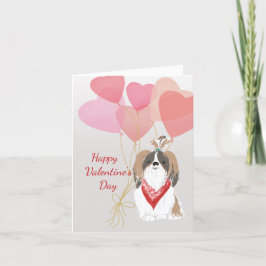 Valentine Card aus Ihrem schih-su-Herz-Ballon Feiertagskarte