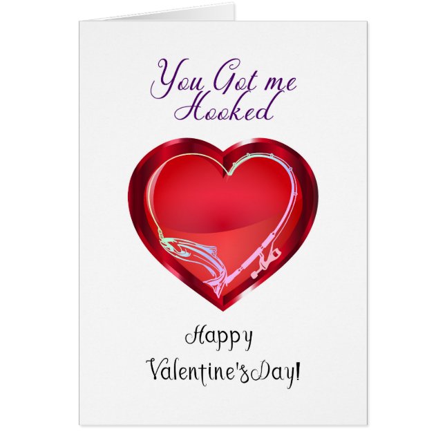 Valentine Card Fangthema Sie Got (Vorne)