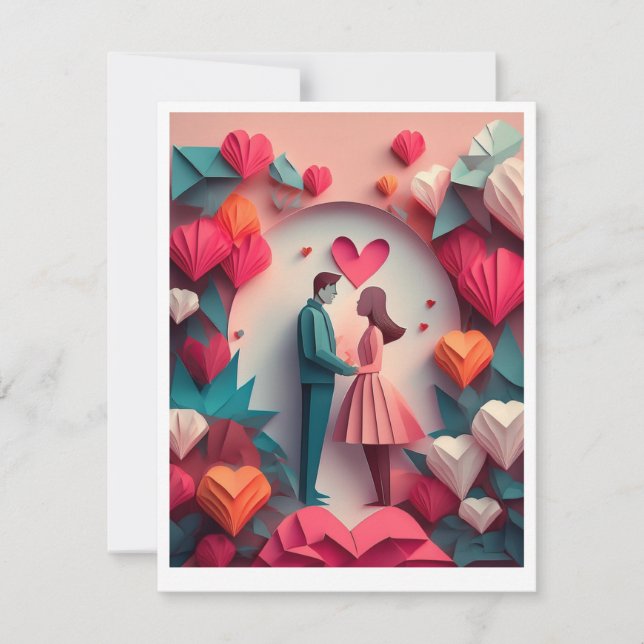 Valentine Card Feiertagskarte (Vorderseite)