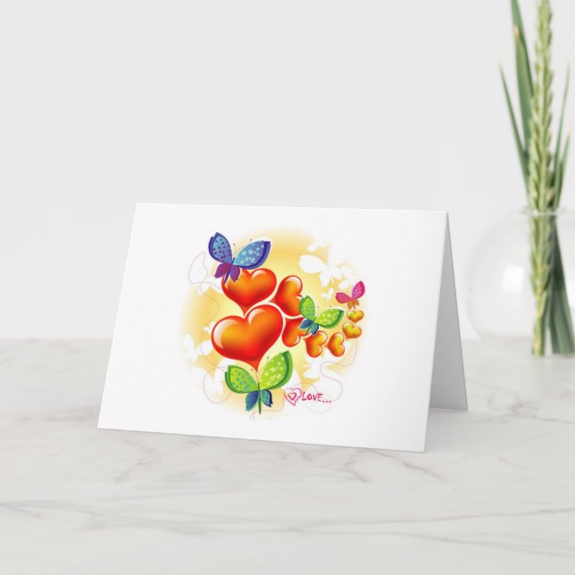 Valentine Card Feiertagskarte (Vorderseite)