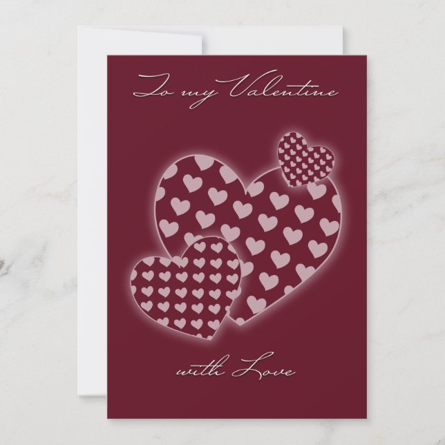 Valentine Card Feiertagskarte (Vorderseite)