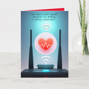 Valentine Card Funny Geek Karte