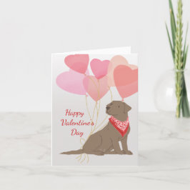 Valentine Card Schokolade Labrador Retriever Feiertagskarte