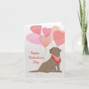 Valentine Card Schokolade Labrador Retriever Feiertagskarte