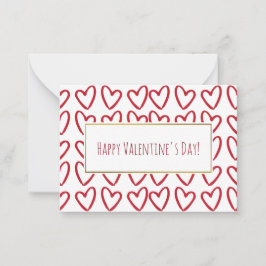 Valentine Cards 100 Packung Mitteilungskarte