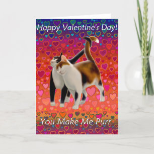 Valentine Cats Card Feiertagskarte