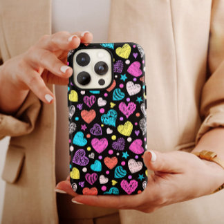 Valentine Chalk Hearts | iPhone 14 Case-Mate Case-Mate iPhone 14 Hülle