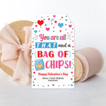 Valentine Chips Tags, Valentinstag im Klassenzimme