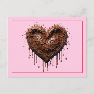 Valentine Chocolate Postkarte