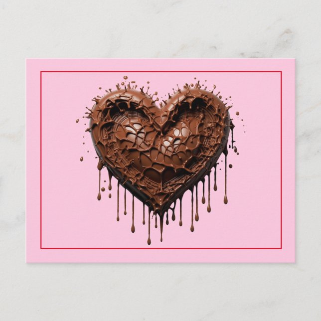 Valentine Chocolate Postkarte (Vorderseite)