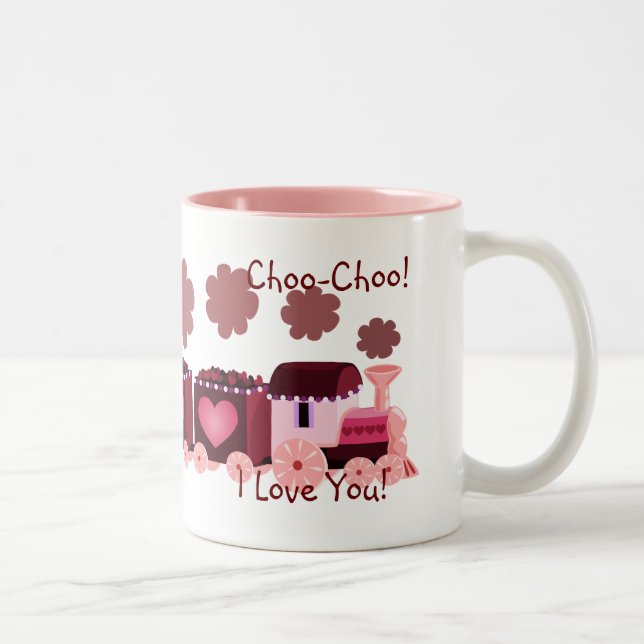 Valentine Choo-Choo Zug-Tasse Zweifarbige Tasse (Rechts)