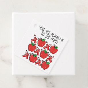 Valentine Class Apple favorisieren Tag Geschenkanhänger