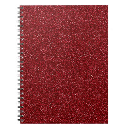 Valentine Classic Trendy Red Glitter Notizblock