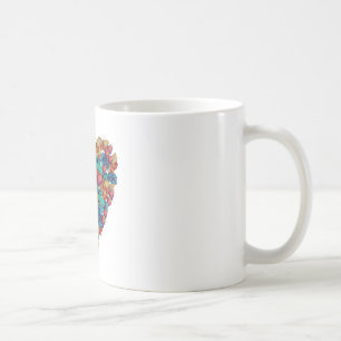Valentine Colorful Heart Tasse