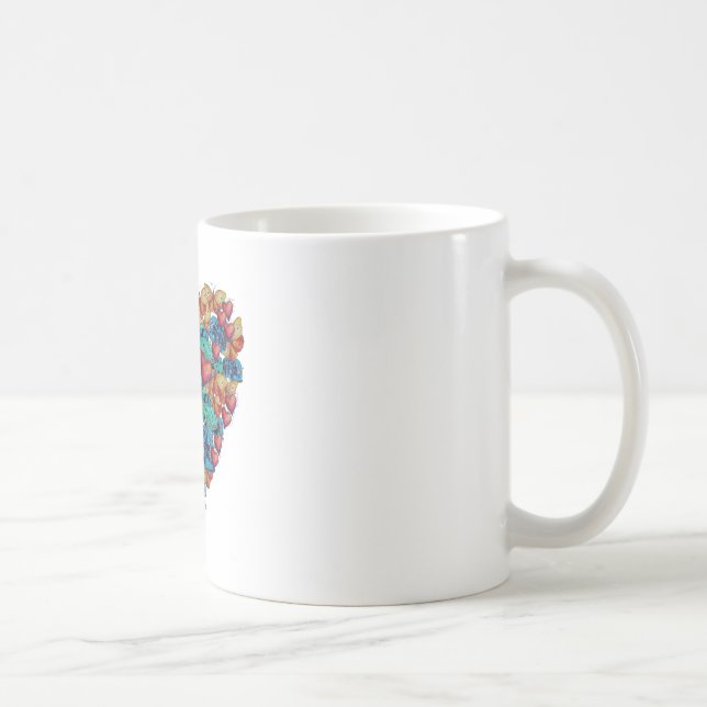 Valentine Colorful Heart Tasse (Rechts)
