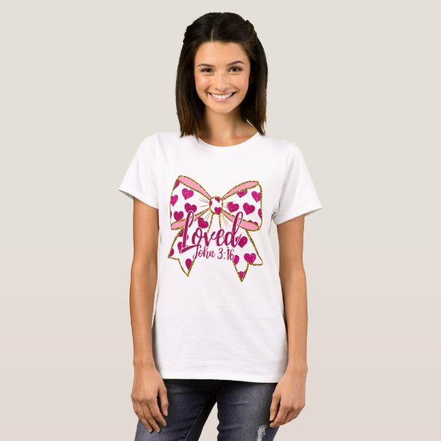 Valentine Coquette Christian  T-Shirt (Vorne ganz)
