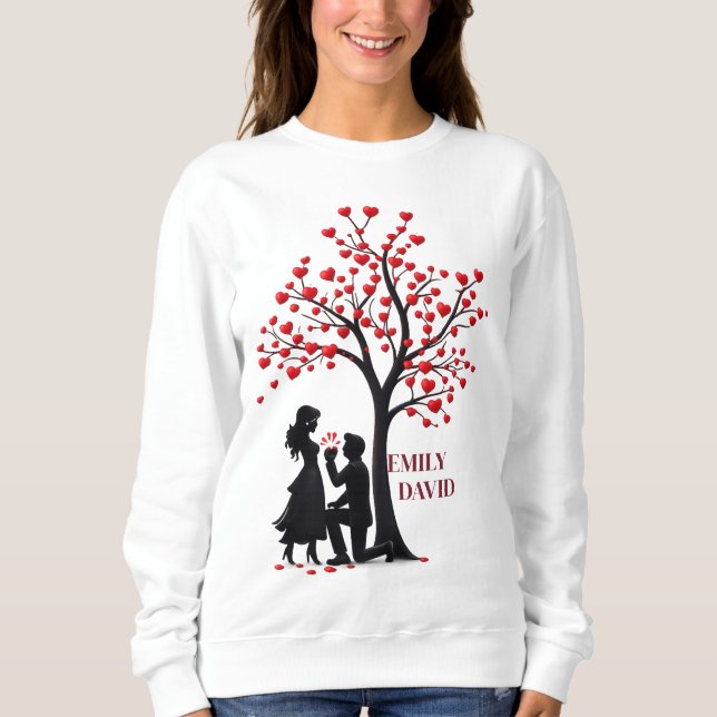 Valentine Cozy Love – Women’s Crewneck Sweatshirt (Vorderseite)