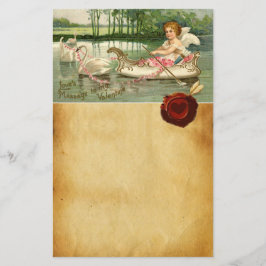 VALENTINE CUPID, VON SCHWANKEN GEPULDET, ROT-WAX-S BRIEFPAPIER
